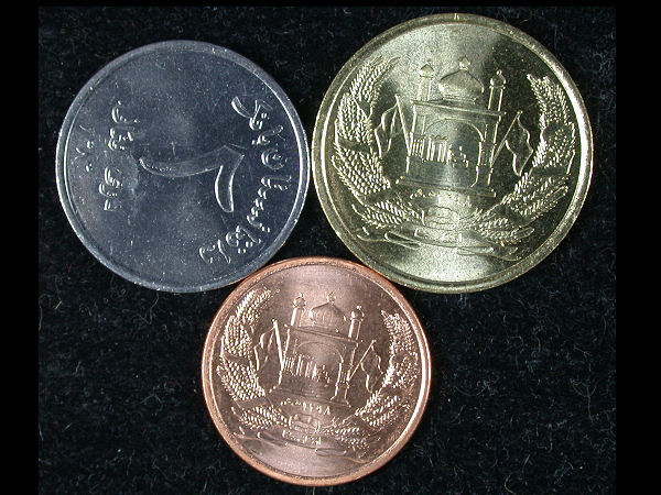 Afghanistan Set of 3 Coins